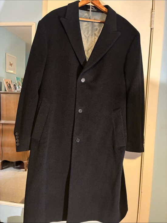Calvin Klein Other - Calvin Klein Men's Black Wool and Cashmere OverCoat